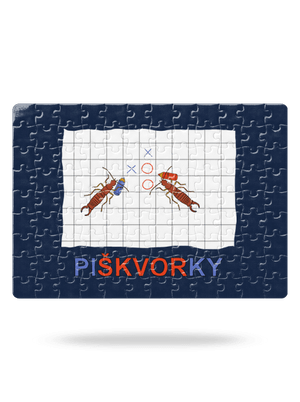 Škvorí piškvorky puzzle White