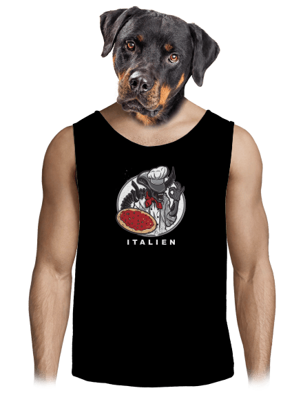 Italien pánske tielko Black