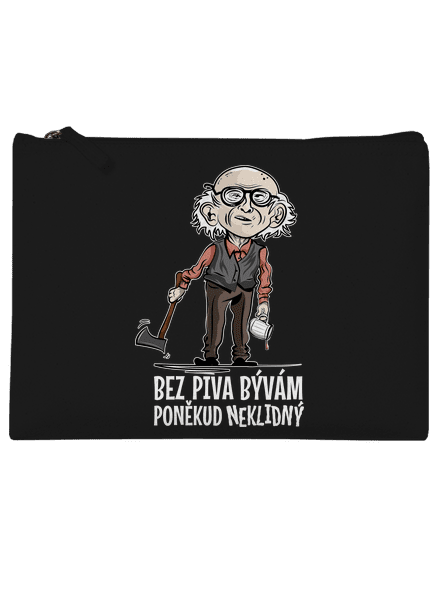 Neklidný bez piva taštička Black