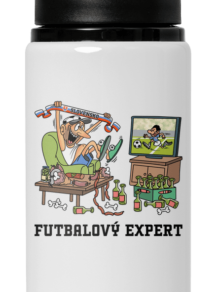 Futbalový expert flaša na vodu White