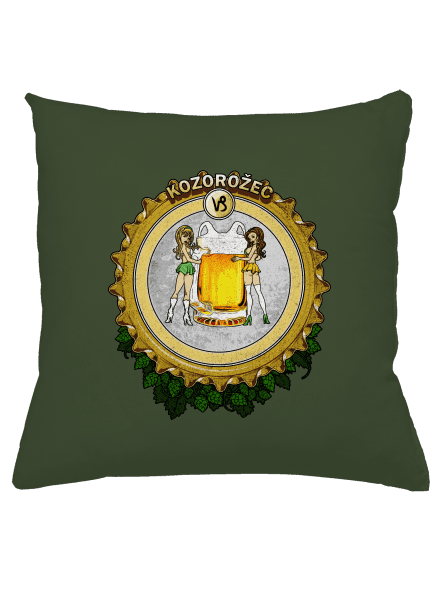Pivný horoskop: Kozorožec vankúš Olive Green