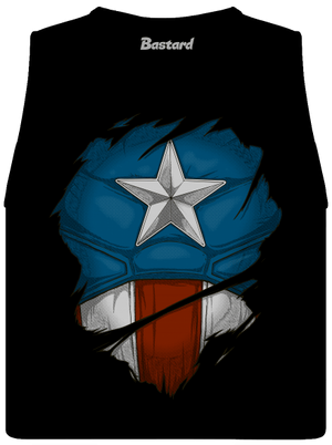 Captain Inside dámske tielko voľné Black