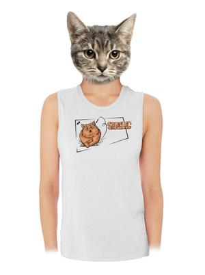 Mačací horoskop: Strelec dámske tielko voľné White