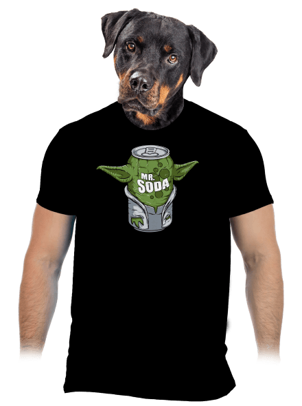 Mr. Sóda pánske tričko Black