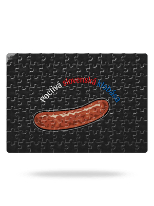 Poctivá buchta a klobása puzzle White