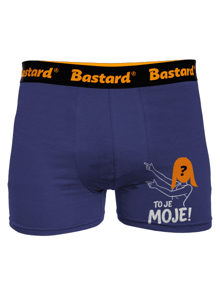 To je moje so ženou boxerky Blue Navy