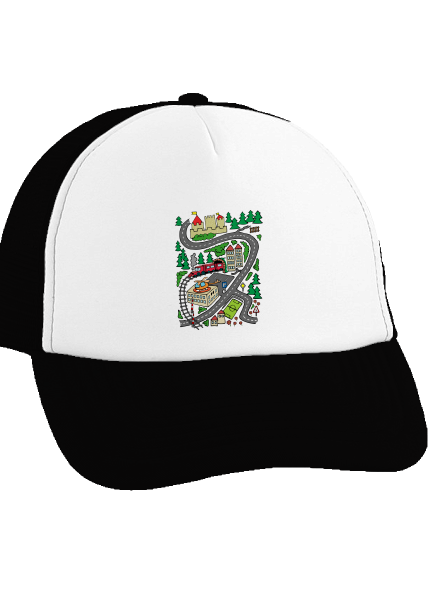 Cesta šiltovka truckerka Black cap