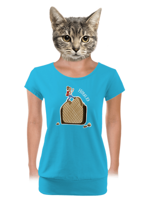 dámske tričko s lemom