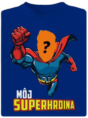 Môj superhrdina pánske športové tričko Royal Blue Mal