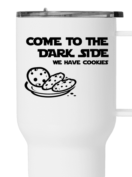 Come to the dark side termohrnček White
