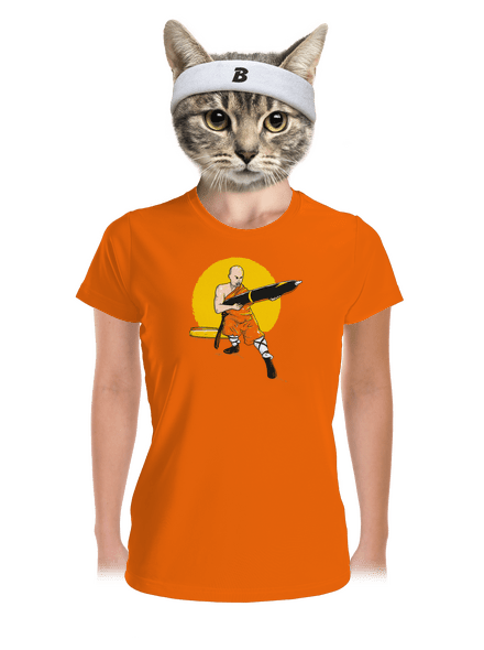Čína dámske športové tričko Neon Orange