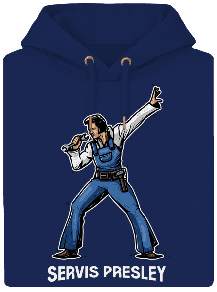 Servis Presley unisex mikina premium Navy