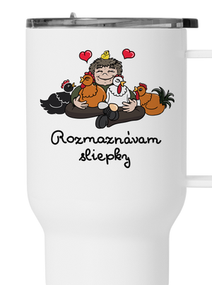 Rozmaznávam sliepky termohrnček White