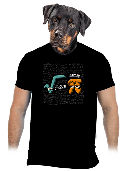 Pí, čus! pánske tričko Black