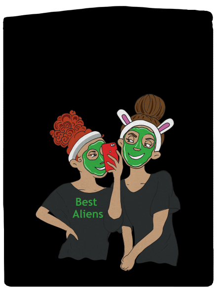 Best aliens pánska mikina na zips Black