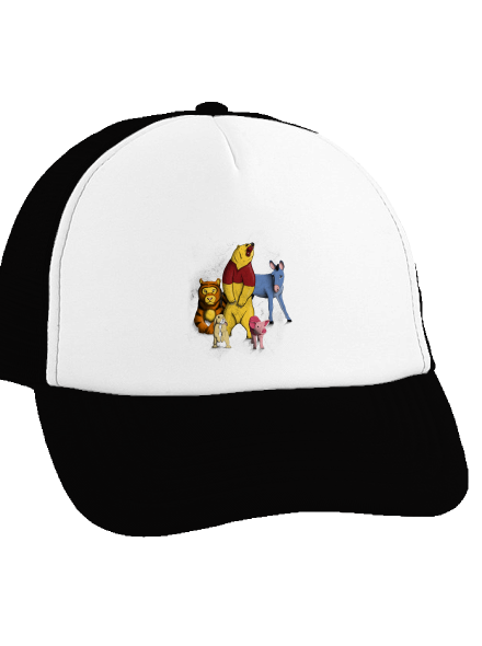 Medvedík šiltovka truckerka Black cap