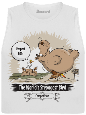 Strongest bird dámske tielko voľné White