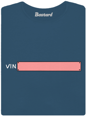 Osobný VIN kód dámske tričko prémium Petrol Blue