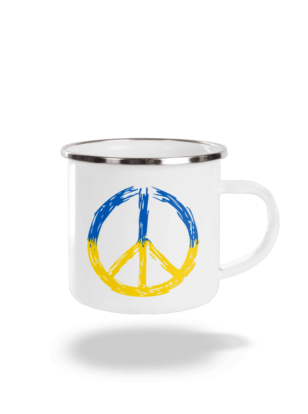 Ukrajina - Peace plecháčik White