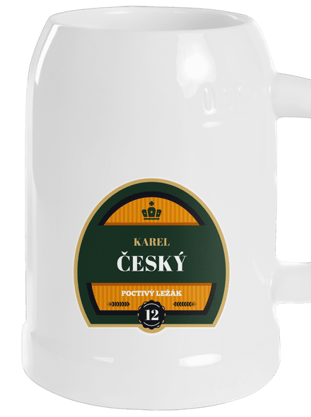 Pivná etiketa polliter White