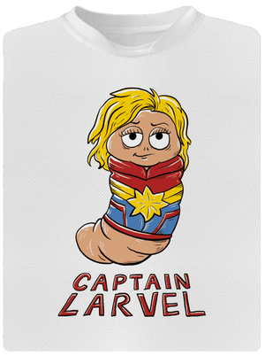 Captain Larvel detské športové tričko White