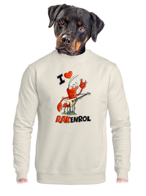 unisex mikina bez kapucne