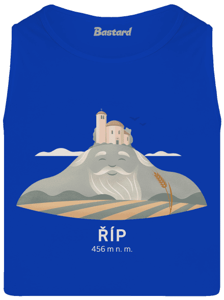 Říp s osobnosťou pánske tielko Royal Blue