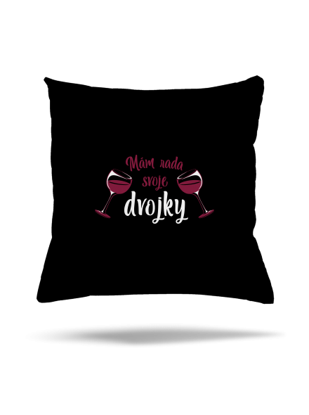 Dvojky vankúš Black