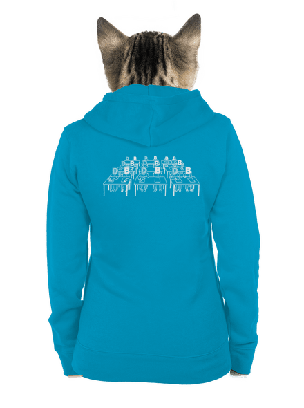 Cimrman: Debil, blbeček dámska mikina na zips Blue Atol