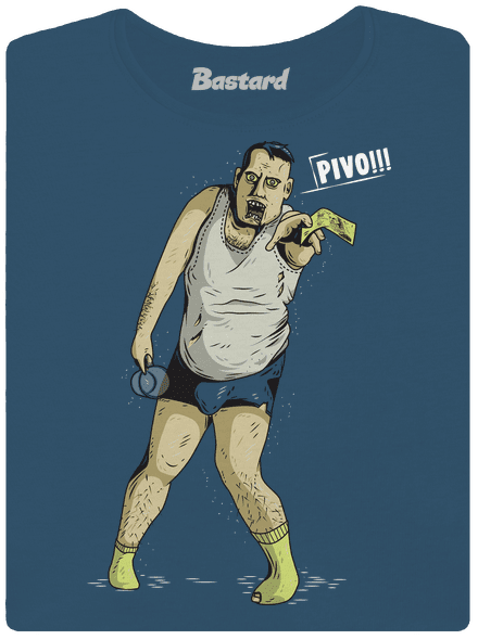 Beer zombie dámske tričko prémium Petrol Blue