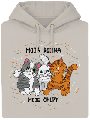 Moja rodina unisex mikina premium Pastel Macchiato