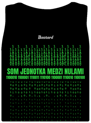 Jednotka medzi nulami dámske tielko klasické Black