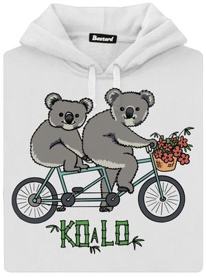 Koalo dámska mikina klokanka White