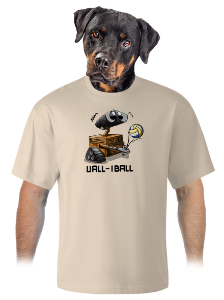 Vall-iball unisex tričko oversized Almond