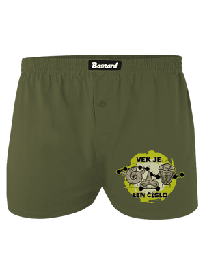 Vek je len číslo pánske trenky Khaki