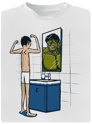 Hulk detské športové tričko White