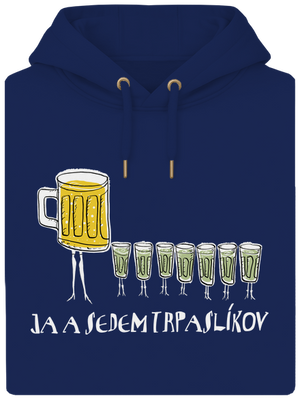 Ja a sedem trpaslíkov unisex mikina premium Navy