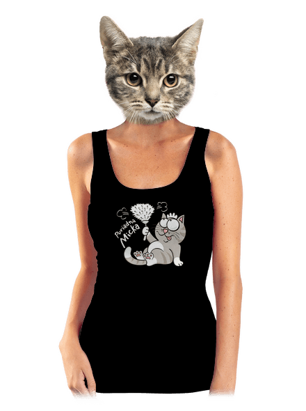 Macko a Micka dámske tielko klasické Black