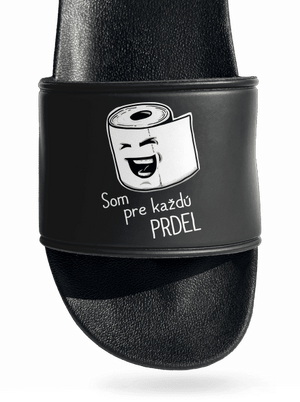 Prdel šľapky Black
