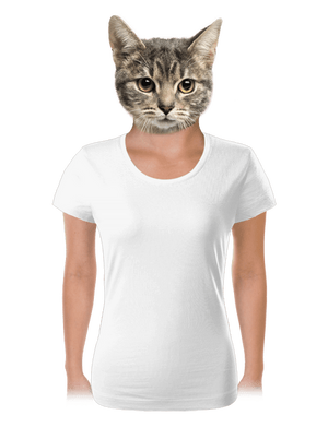 Bez potlače dámske tričko White