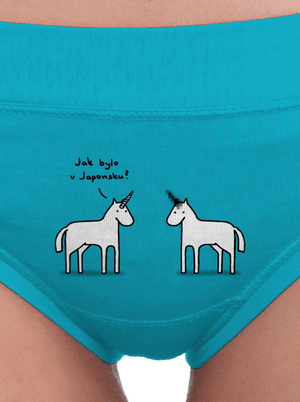 Pornorožec dámske nohavičky Turquoise