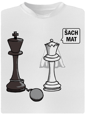 Šach mat detské športové tričko White