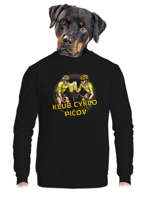 Klub cyklo pičov unisex mikina bez kapucne Black