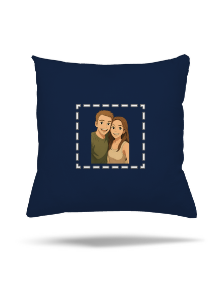 Ghibli efekt z vlastnej fotky vankúš Dark Navy