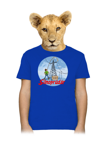 Silnoprúdár detské tričko Royal Blue