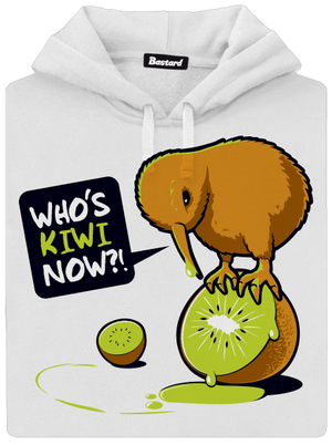 Kiwi dámska mikina klokanka White