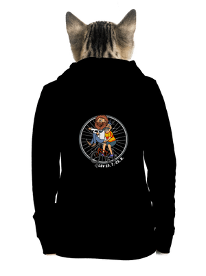 Cyklistický horoskop: Lev dámska mikina na zips Black