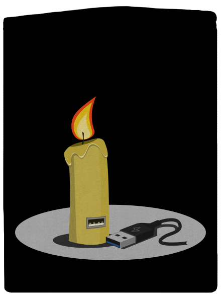 USB sviečka dámska mikina na zips Black