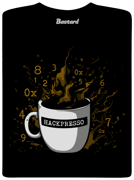 Hackpresso  detské tričko Black