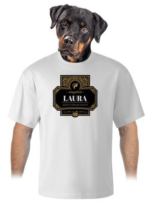 Alkoholová etiketa unisex tričko oversized White